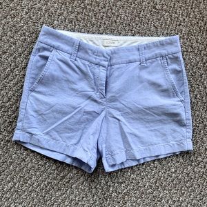 Light Blue Linen J Crew Shorts